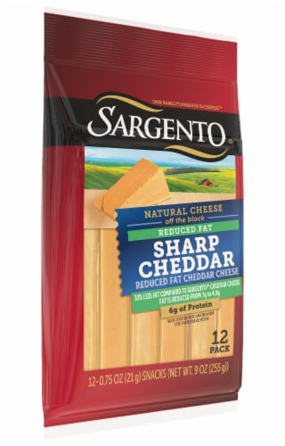 Sargento® Reduced Fat Sharp Cheddar Cheese Sticks Perspective: right