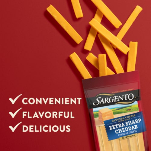 Sargento® Extra Sharp Cheddar Cheese Sticks Perspective: right