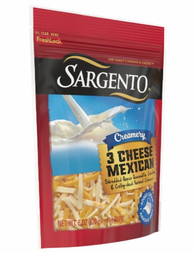 Sargento® Creamery 3 Cheese Mexican Blend Shredded Cheese Perspective: right
