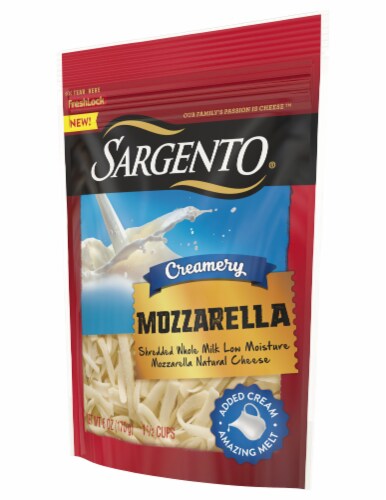 Sargento® Creamery Mozzarella Shredded Cheese Perspective: right