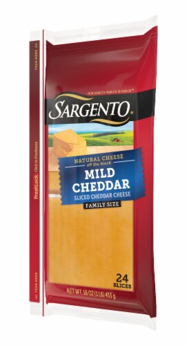 Sargento® Sliced Mild Natural Cheddar Cheese Perspective: right
