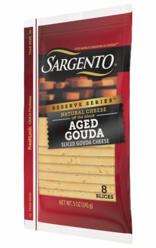 Sargento® Reserve Series™ Aged Gouda Sliced Cheese Perspective: right
