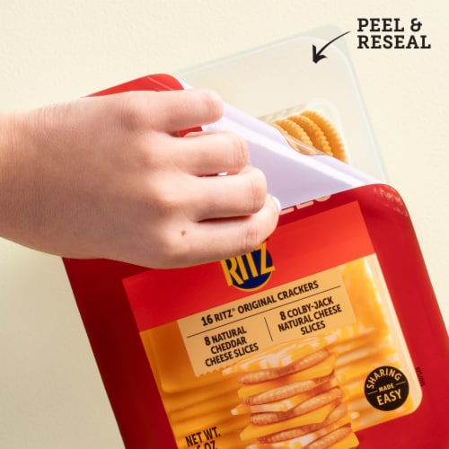 Sargento® Shareables Cheddar & Colby Jack Sliced Cheese with Ritz® Original Crackers Perspective: right