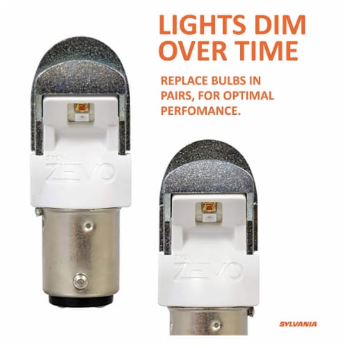 Sylvania Zevo 1157 White LED Bright Interior Exterior Mini Light Bulb Perspective: right