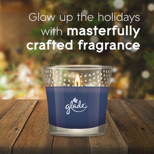 Glade 1 Wick Scented Candle, Fall Night Long, Fragrance Infused with Essential Oils, Pack of 2 Perspective: right