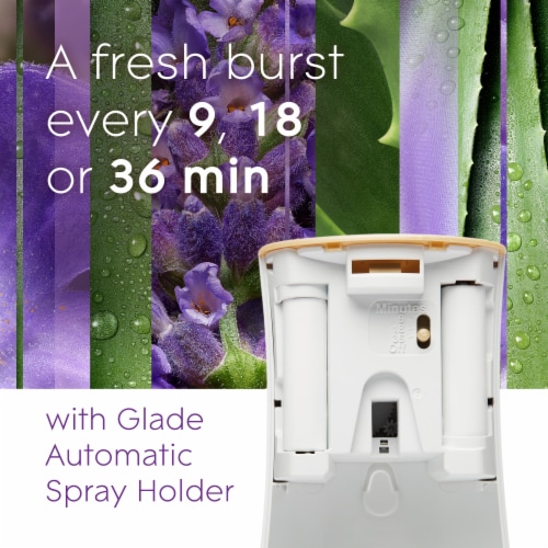 Glade® Automatic Spray Refill Air Freshener Tranquil Lavender & Aloe Perspective: right