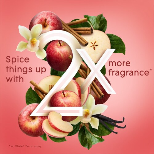 Glade® Aerosol Spray Air Freshener Apple Cinnamon Scent Infused with Essential Oils Perspective: right