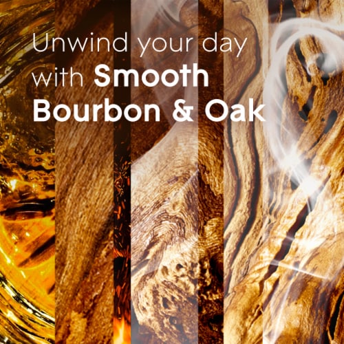 Glade Candle Smooth Bourbon & Oak Scent, 1-Wick, 3.4 oz (96.3 g) Ea, 2 Ct, Lead-Free Wick Perspective: right
