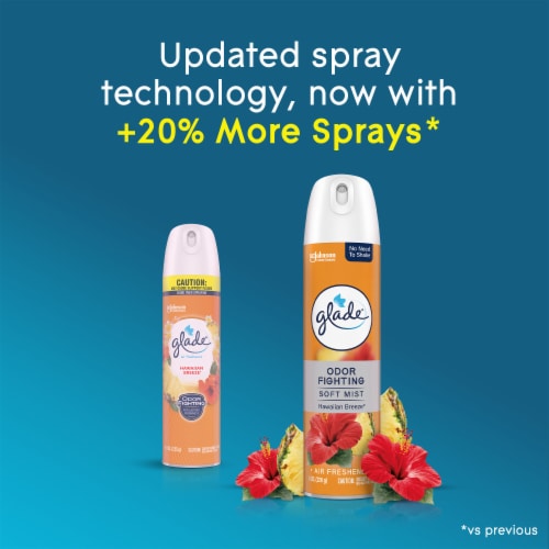 Glade Odor Fighting Soft Mist Air Freshener Room Spray, Hawaiian Breeze Perspective: right