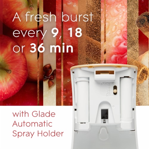 Glade Automatic Spray Refill, Air Freshener, Apple Cinnamon, 6.2 oz Perspective: right
