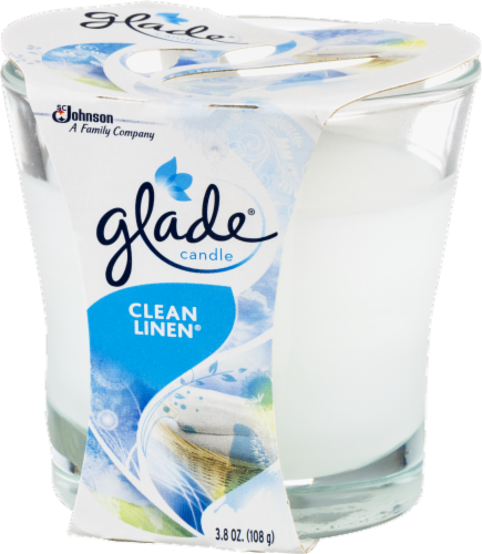 Glade Clean Linen Candle Perspective: right
