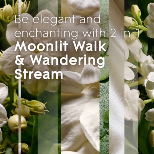 Glade Scented Candle Jar, Intriguing Moonlit Walk & Wandering Stream 2 in 1 Scent, 3.4 oz, 2 Pack Perspective: right