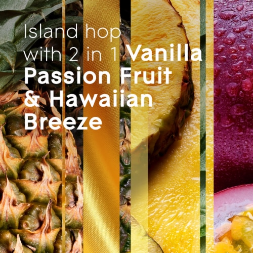 Glade® 2-in-1 Hawaiian Breeze® & Vanilla Passion Fruit® Candles Perspective: right