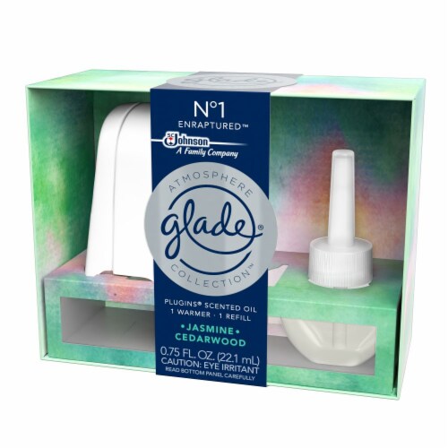 Glade Oil Warmer + Refill No. 1 Jasmine And Cedarwood Perspective: right