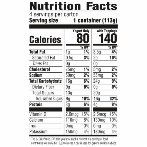 YoCrunch Strawberry Low Fat Yogurt Cups with Mini M&Ms(R) Perspective: right