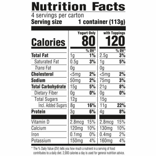YoCrunch Vanilla Low Fat Yogurt Cups with OREO(R) Cookie Pieces Perspective: right