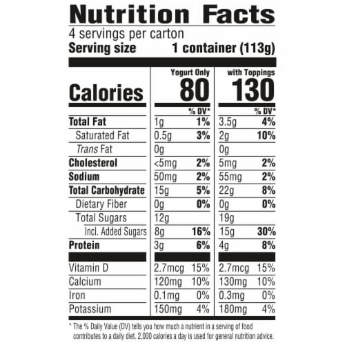 YoCrunch Vanilla Low Fat Yogurt Cups with Mini M&Ms(R) Perspective: right