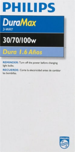 Philips 30/70/100-Watt 3-Way Medium Base A21 Light Bulb Perspective: right