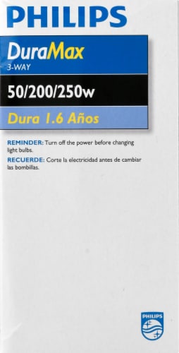 Philips 50/200/250-Watt 3-Way Medium Base A21 Light Bulbs Perspective: right