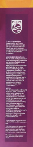 Philips 3.3-Watt (40-Watt) Candelabra Base Bent Tip Candle LED Light Bulbs Perspective: right