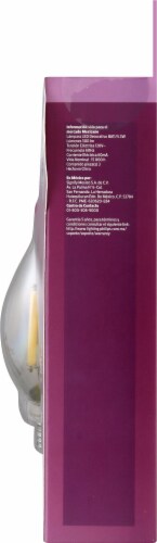 Philips 5.5-Watt (60-Watt) Candelabra Base Bent Tip Candle BA11 LED Light Bulbs Perspective: right
