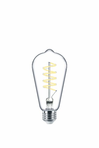Philips 5.5-Watt (60-Watt) ST19 Vintage LED Dimmable Light Bulb - Soft White (2700K) Perspective: right