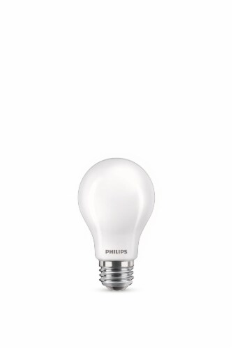 Philips 8-Watt (40-Watt) A19 LED Dimmable Flicker Free Light Bulb - Daylight (5000K) Perspective: right