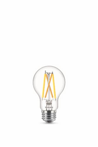 Philips 5-Watt (40-Watt) A19 LED Dimmable Flicker Free Light Bulb - Soft White (2700K) Perspective: right