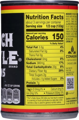 Ranch Style® Beans with Sliced Jalapeno Peppers Perspective: right