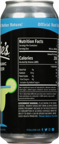 Suzie's® Loaded Organic Margarita Flavored Hard Seltzer Perspective: right