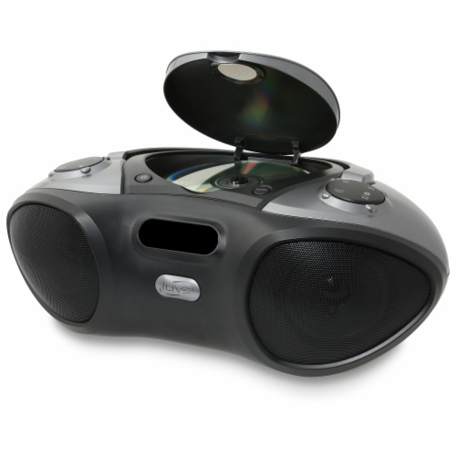 iLive Bluetooth Boombox and Radio - Black Perspective: right