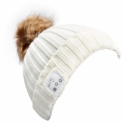 iLive Wireless Music Knit Beanie with Pom Perspective: right