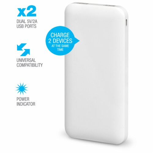 iLive Portable Power Bank - White Perspective: right