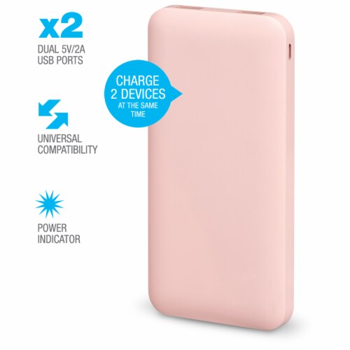 iLive Portable Power Bank - Pink Perspective: right