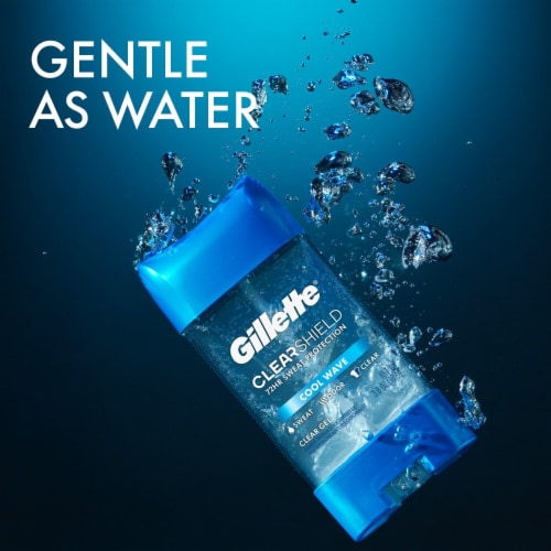 Gillette® Cool Wave Clear Gel Men's Antiperspirant Deodorant Perspective: right