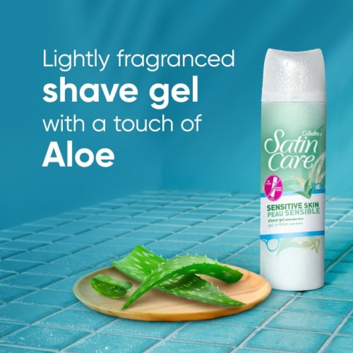 Gillette Satin Care Sensitive Skin Shave Gel for Women Perspective: right