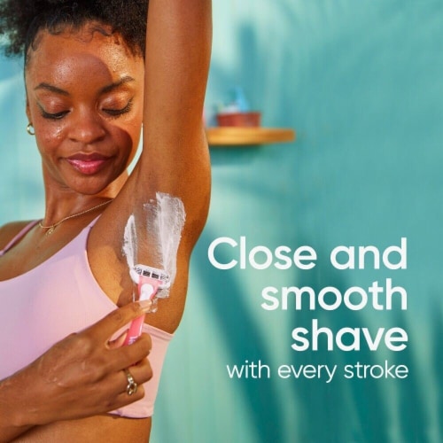Gillette Venus Women's Sensitive Skin Pink Disposable Razors, 6 ct