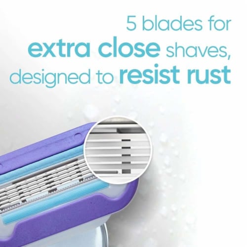 Gillette Venus Deluxe Smooth Swirl Women's Razor Blade Refills Cartridges Perspective: right