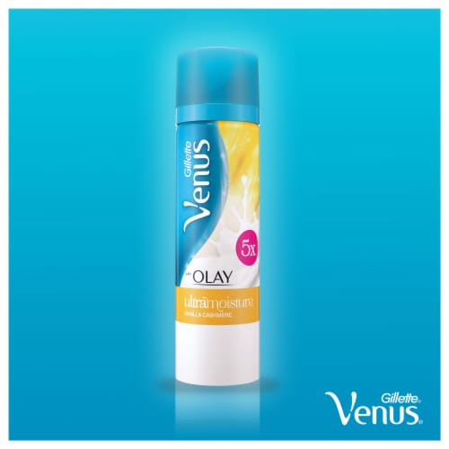 Gillette Venus with Olay UltraMoisture Vanilla Cashmere Shave Gel Perspective: right