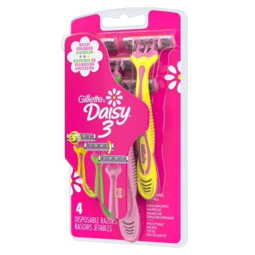 Gillette® Daisy3® Women's Disposable Razors Multicolor Perspective: right