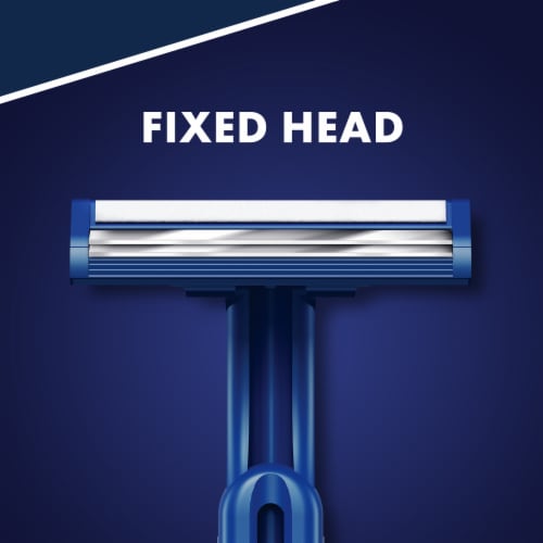 Gillette Sensor2 Men's Lubrastrip Fixed Head 2-Blade Disposable Razors Perspective: right