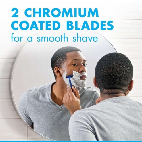 Gillette Sensor2 Men's Lubrastrip Fixed Head Disposable Razors Perspective: right