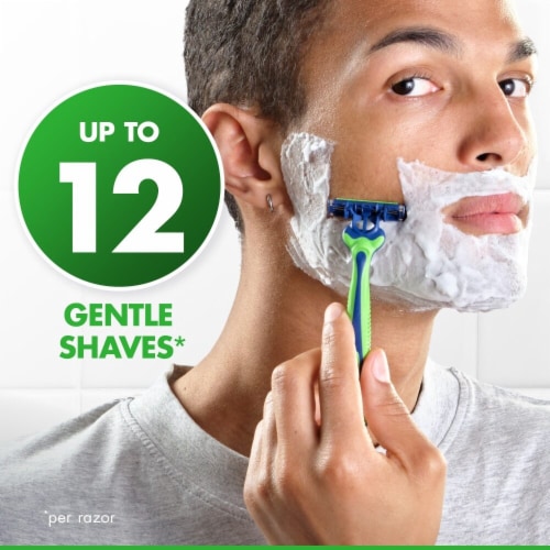 Gillette Sensor3 Sensitive Men's Disposable Razors Perspective: right