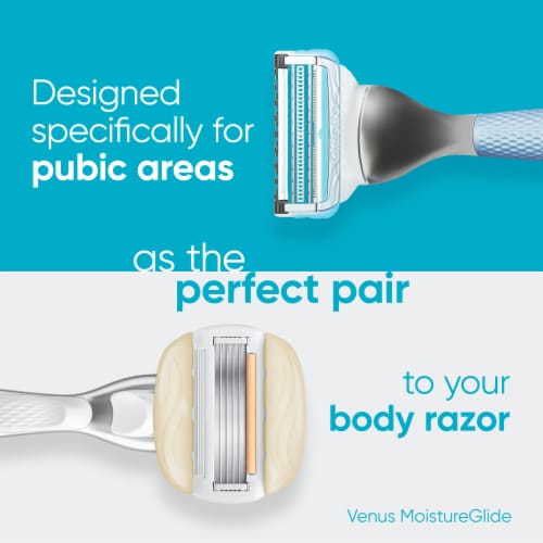 Gillette Venus Intimates Women's Razors Handle and Blade Refill Cartridges Perspective: right