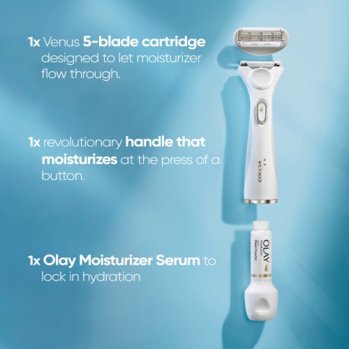 Gillette Venus Radiant Skin Pearl Powder Olay Razor Moisturizer Refills Perspective: right