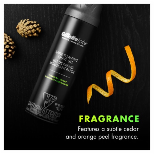 Gillette Labs Rapid Foaming Shave Gel for Men Perspective: right
