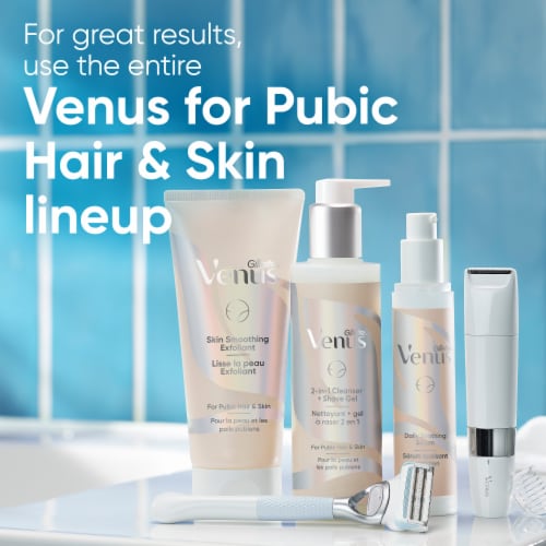 Gillette Venus Intimates Gentle Trimmer + Attachment Comb Perspective: right