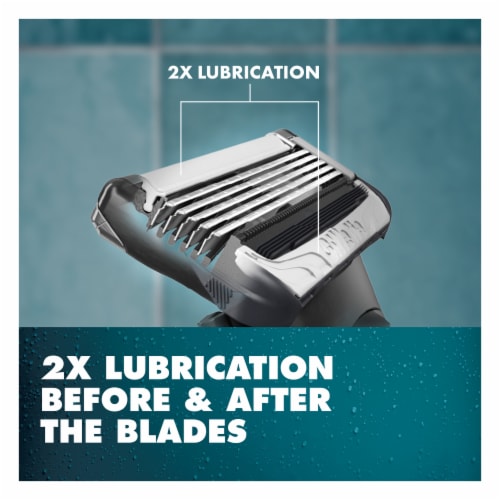 Gillette® Intimate Pubic Hair Razor Cartridges Perspective: right