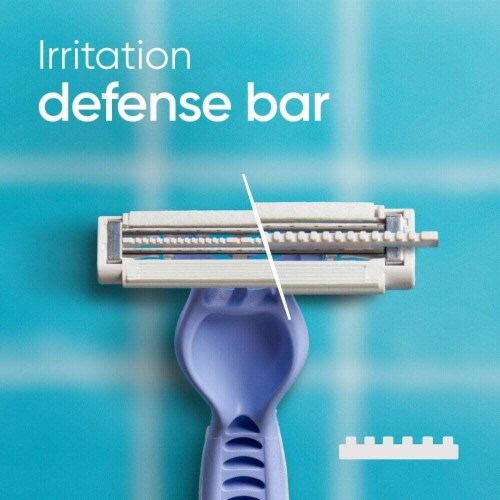 Gillette Venus Intimates Women's 2-Blade Irritation Defense Bar Disposable Razors Perspective: right