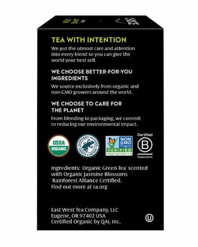 Choice Organics Jasmine Green Tea Bags Perspective: right